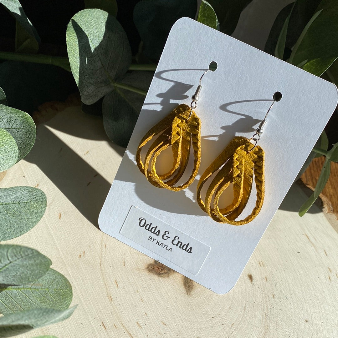 Mustard Yellow Twisted Fringe