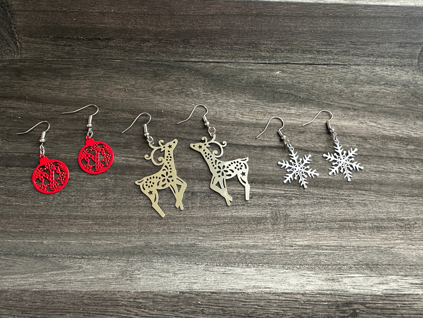 Red Candy Cane Ornament Dangles
