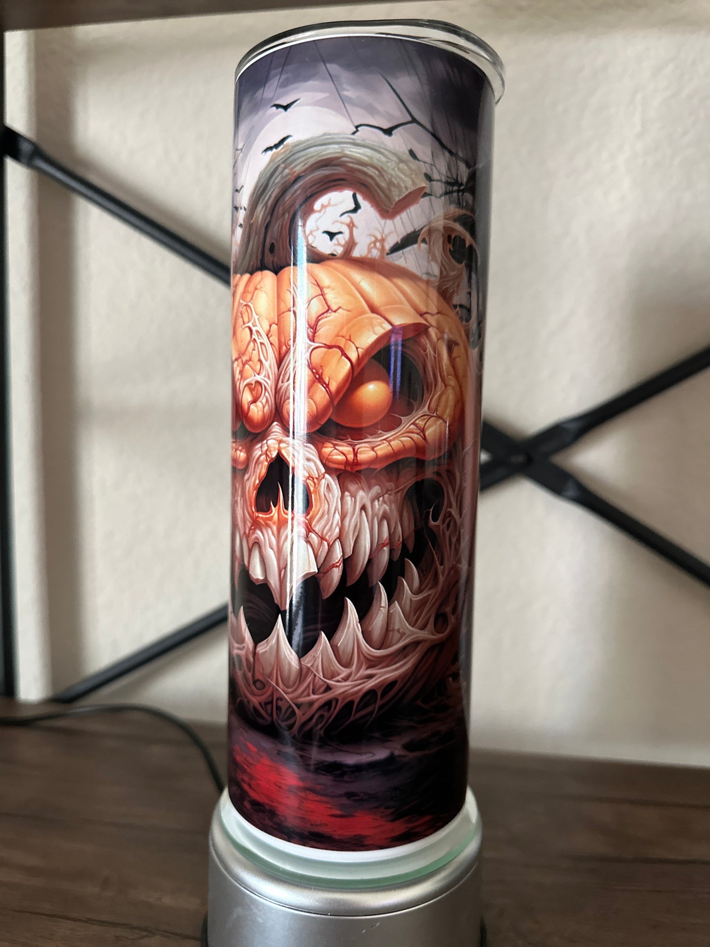 Creepy Jack-o-lantern 20oz Tumbler | Horror | Halloween Tumbler | Spooky Season