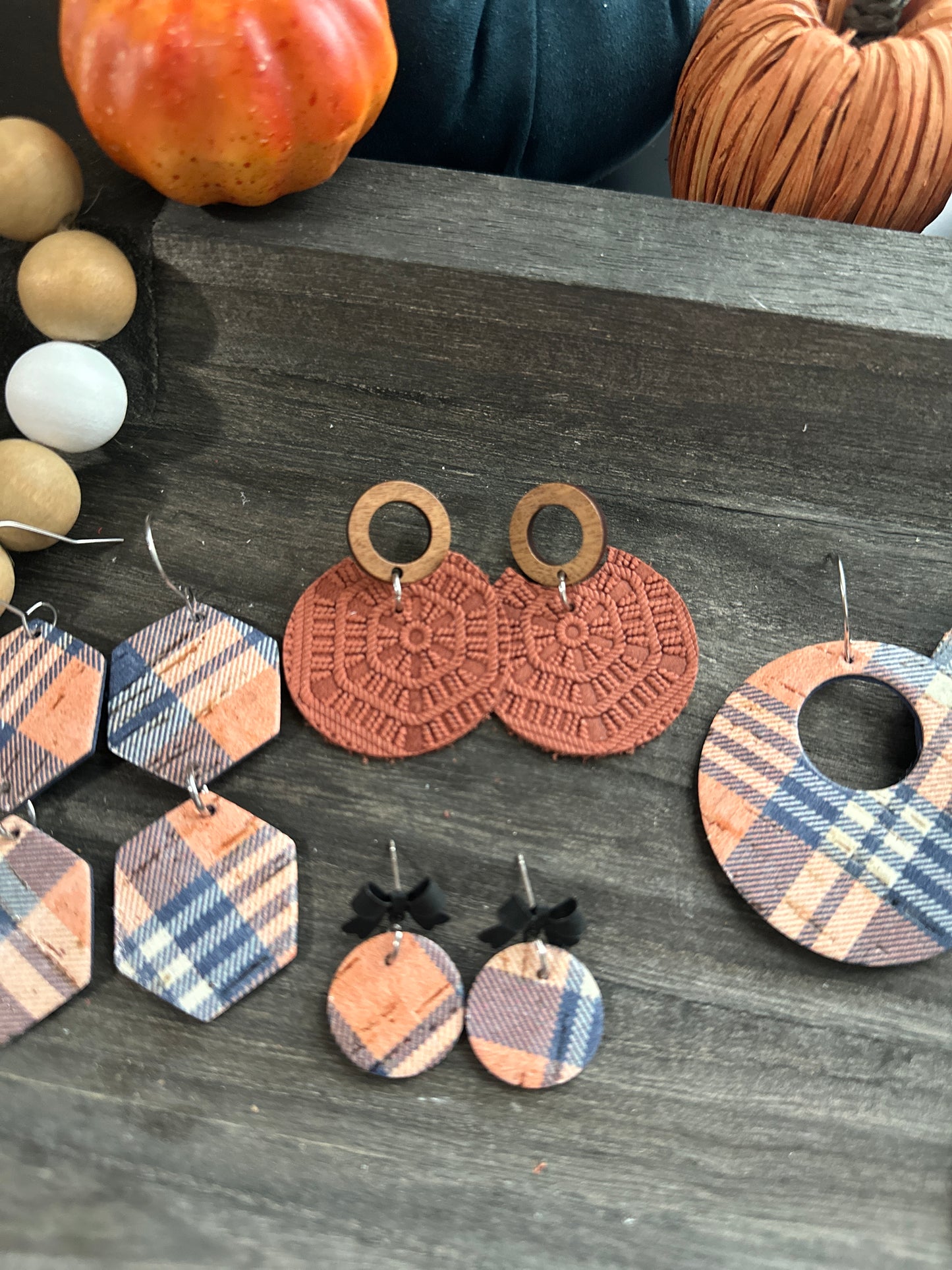 Fall Collection | Fall Plaid Earrings