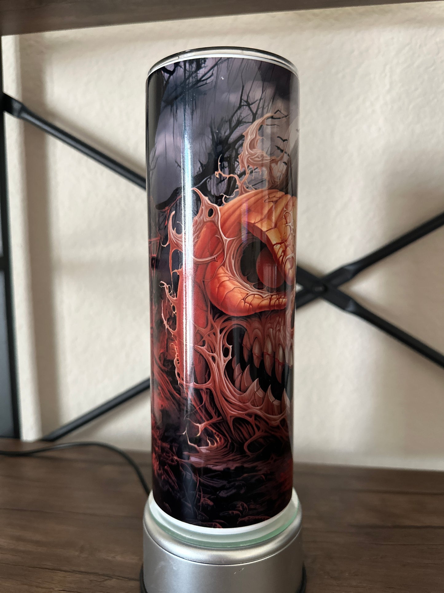 Creepy Jack-o-lantern 20oz Tumbler | Horror | Halloween Tumbler | Spooky Season