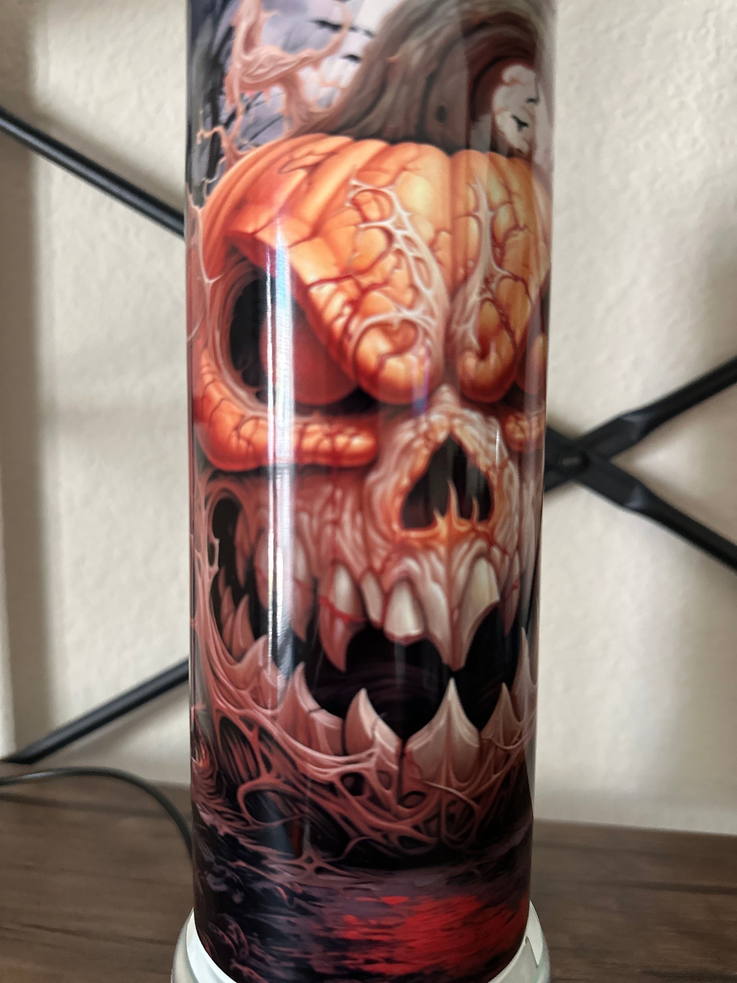 Creepy Jack-o-lantern 20oz Tumbler | Horror | Halloween Tumbler | Spooky Season