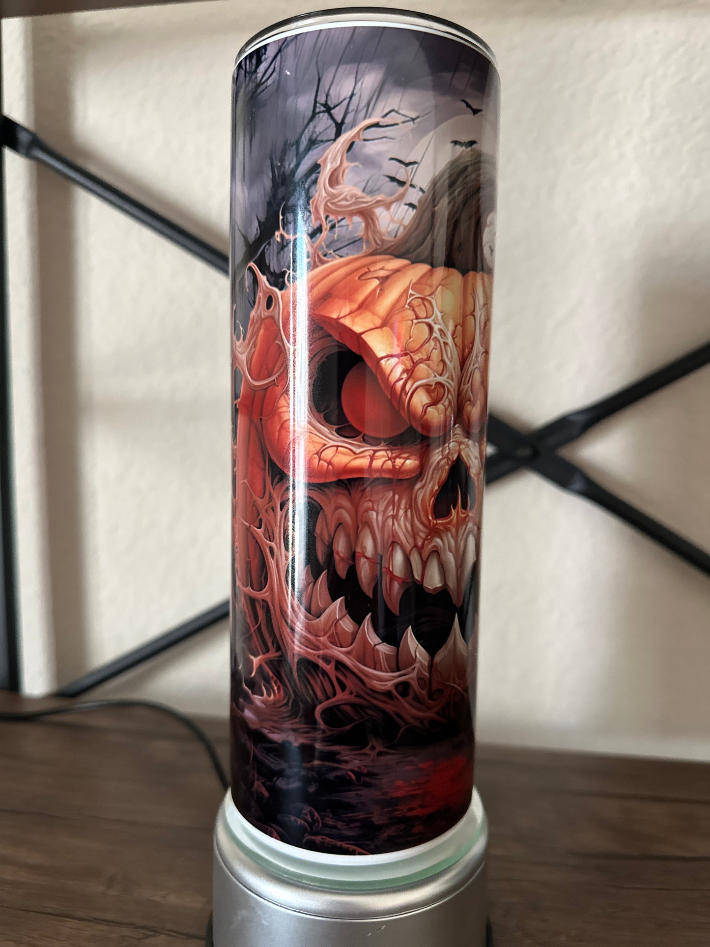 Creepy Jack-o-lantern 20oz Tumbler | Horror | Halloween Tumbler | Spooky Season