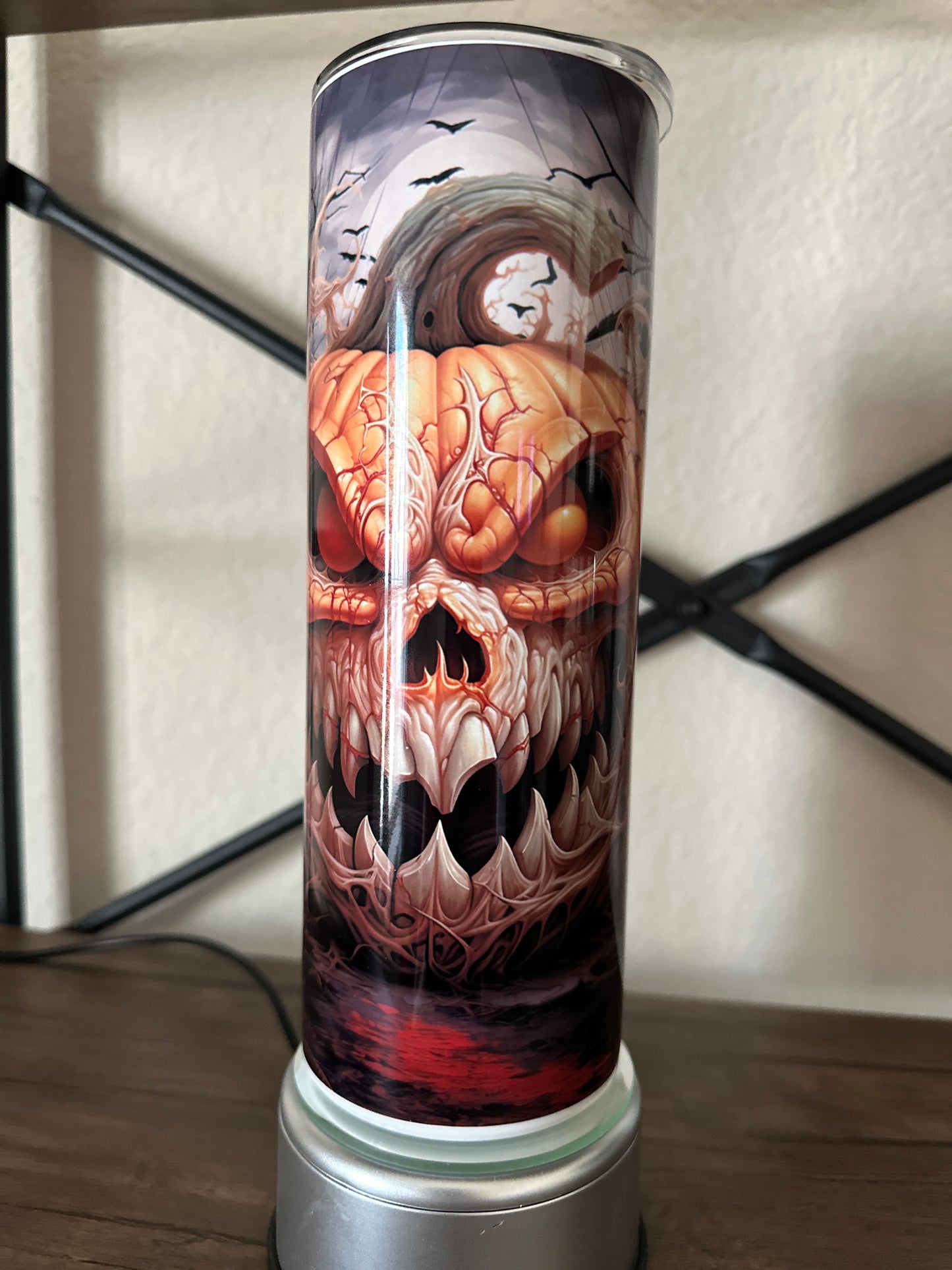 Creepy Jack-o-lantern 20oz Tumbler | Horror | Halloween Tumbler | Spooky Season