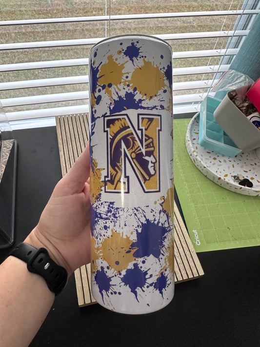 Personalized Northwestern Tumbler