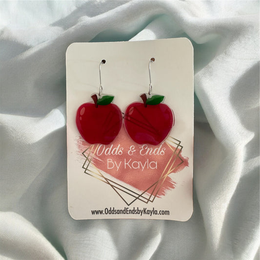 Apple Earrings | Teacher Earrings | Teacher Gifts | Personalized