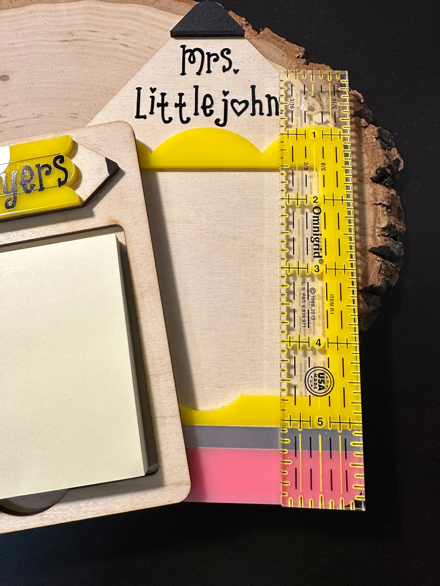 Post It Note Holder | Personalized | Teacher Supplies | Teacher Gifts | Back to School