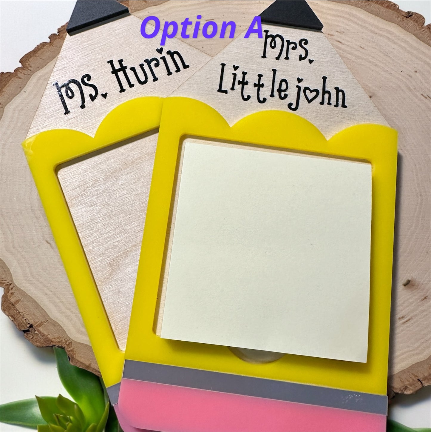 Post It Note Holder | Personalized | Teacher Supplies | Teacher Gifts | Back to School