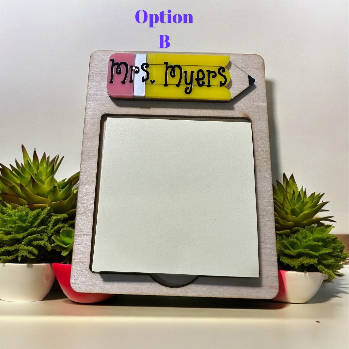 Post It Note Holder | Personalized | Teacher Supplies | Teacher Gifts | Back to School