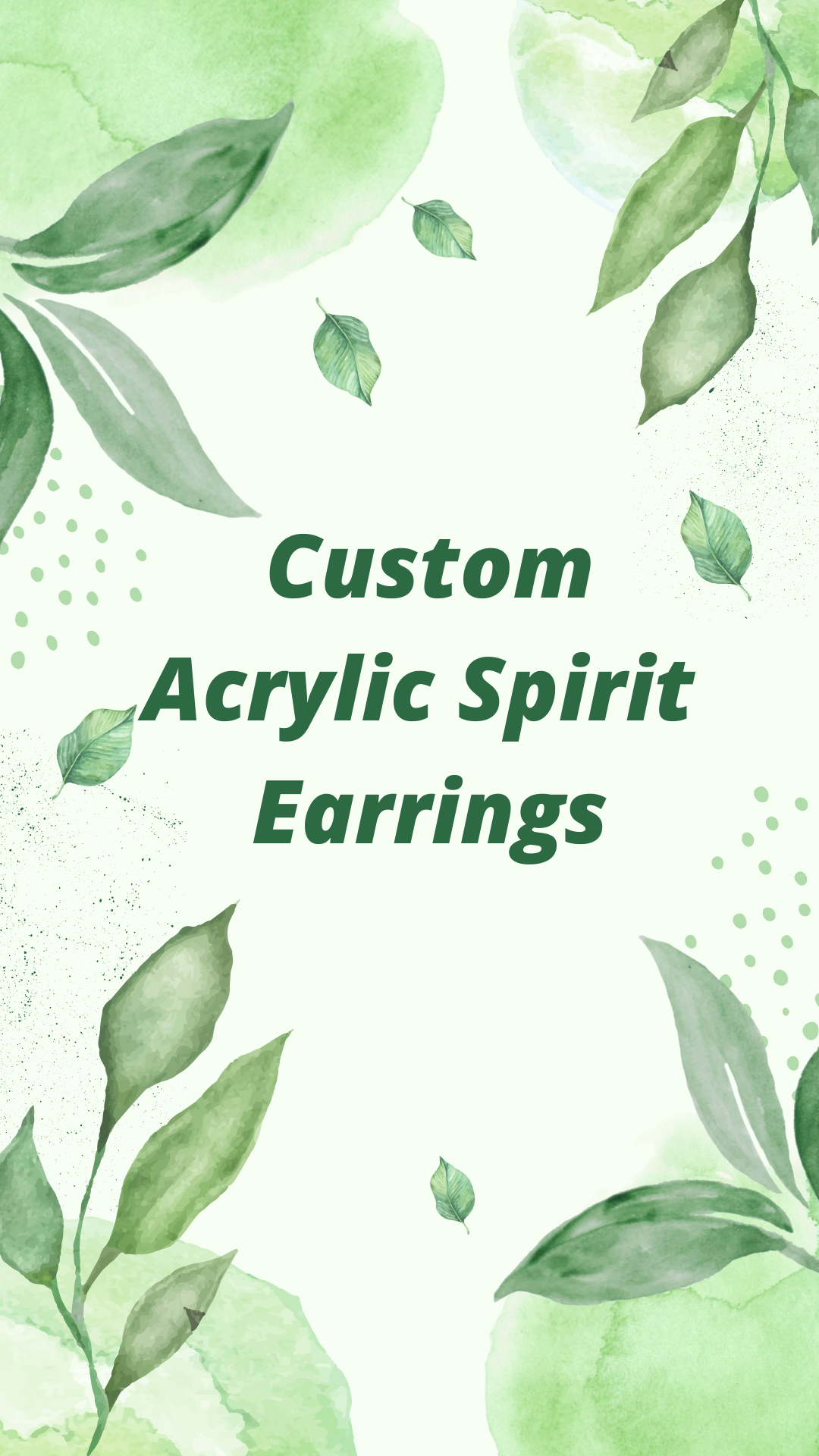 SSDC Acrylic Earrings | Dance | Spirit Earrings