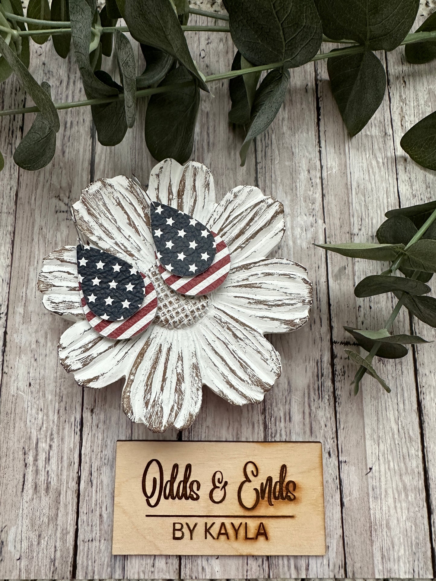 Stars & Stripes Double Teardrops | Patriotic | 4th of July