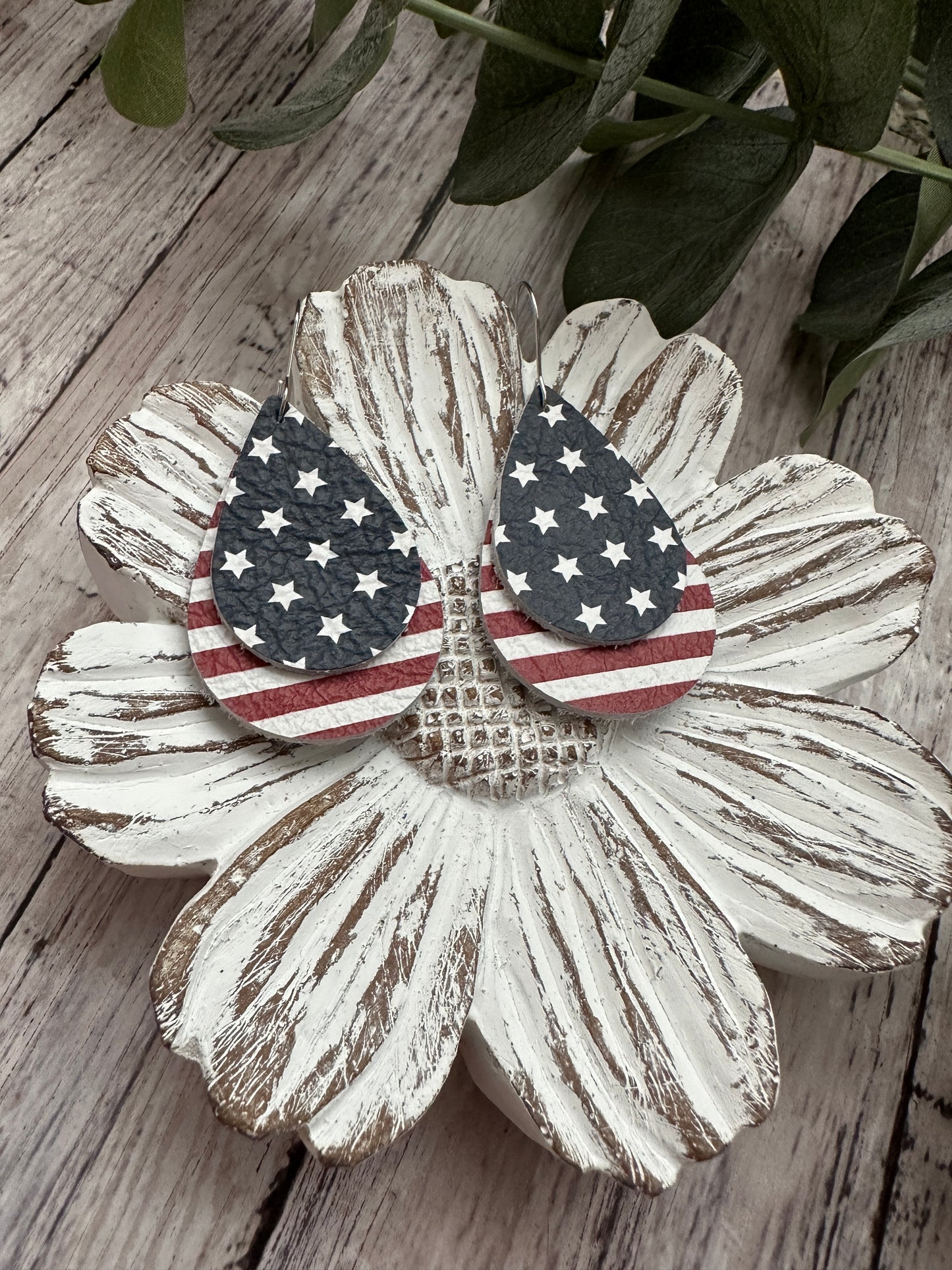 Stars & Stripes Double Teardrops | Patriotic | 4th of July