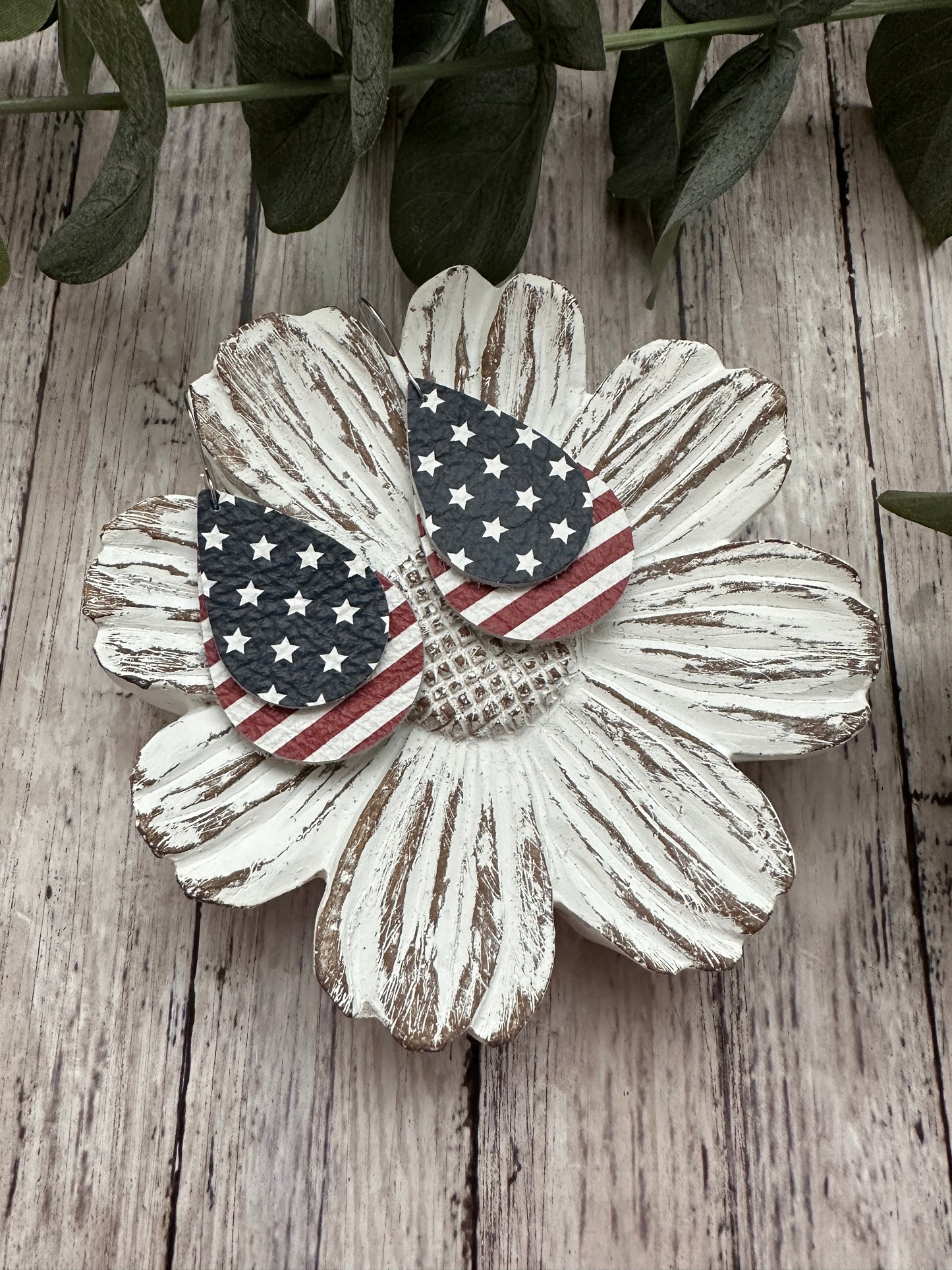 Stars & Stripes Double Teardrops | Patriotic | 4th of July