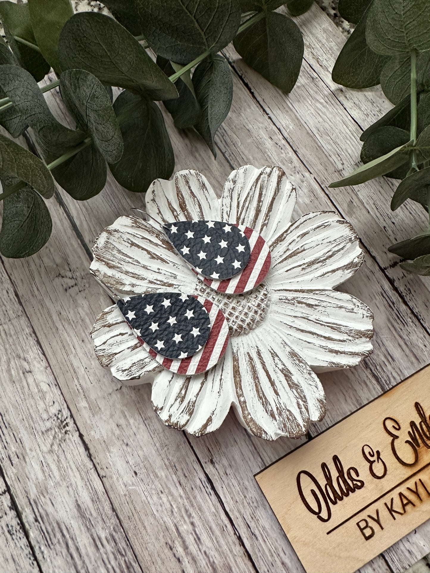 Stars & Stripes Double Teardrops | Patriotic | 4th of July