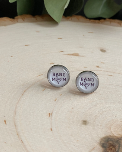 Band Mom Studs - School Band Earrings