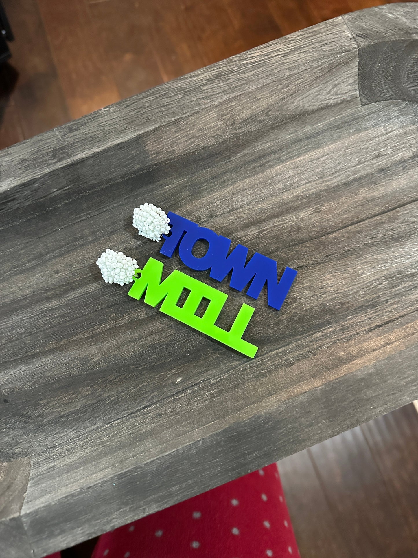 Mill Town Spirit Earrings - School Spirit - Baseball Earrings - Baseball Season