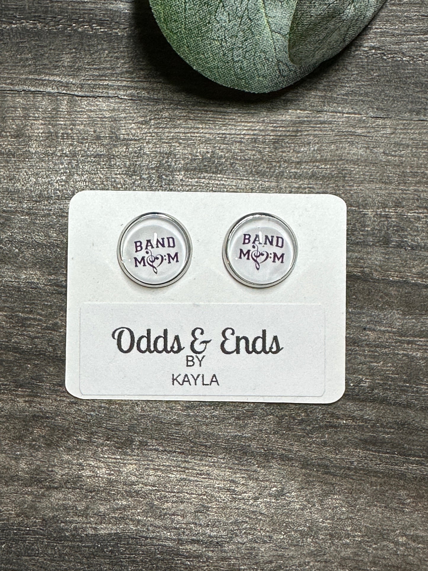 Band Mom Studs - School Band Earrings