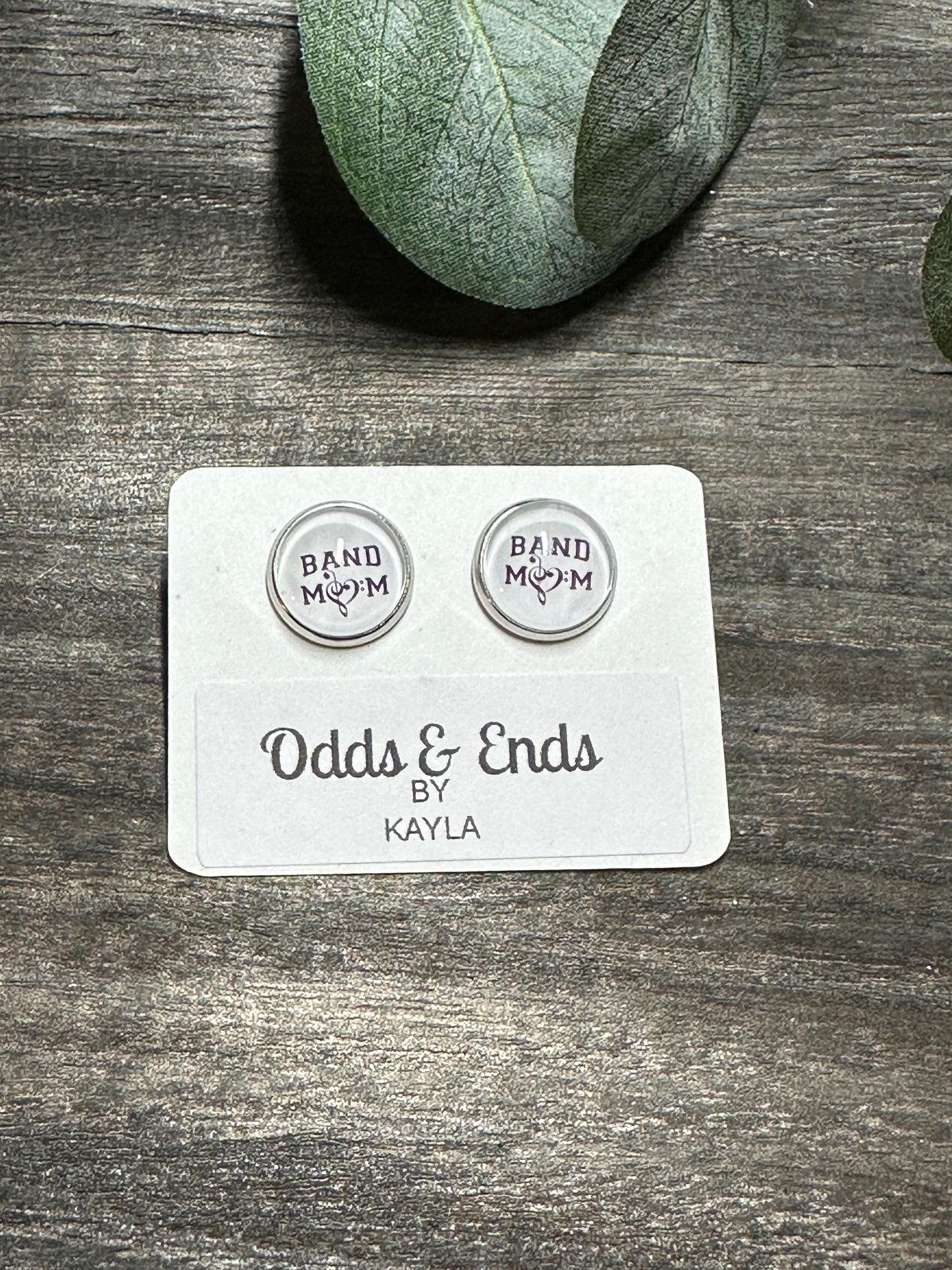 Band Mom Studs - School Band Earrings