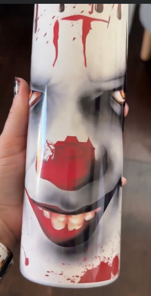 Creepy Clown Tumbler 20oz