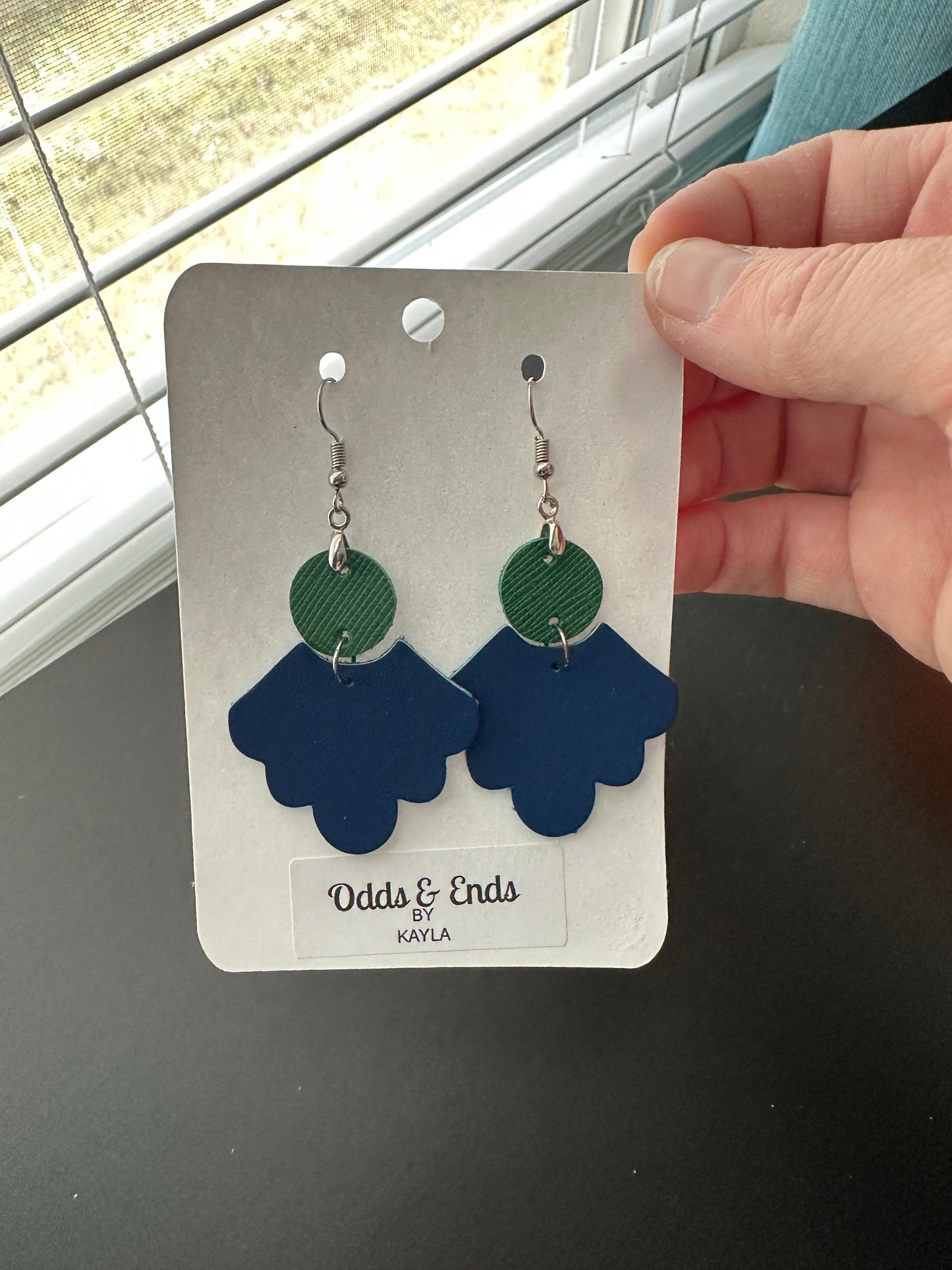 Forest Creek Middle Scallop Dangles - School Spirit - Teacher Gifts