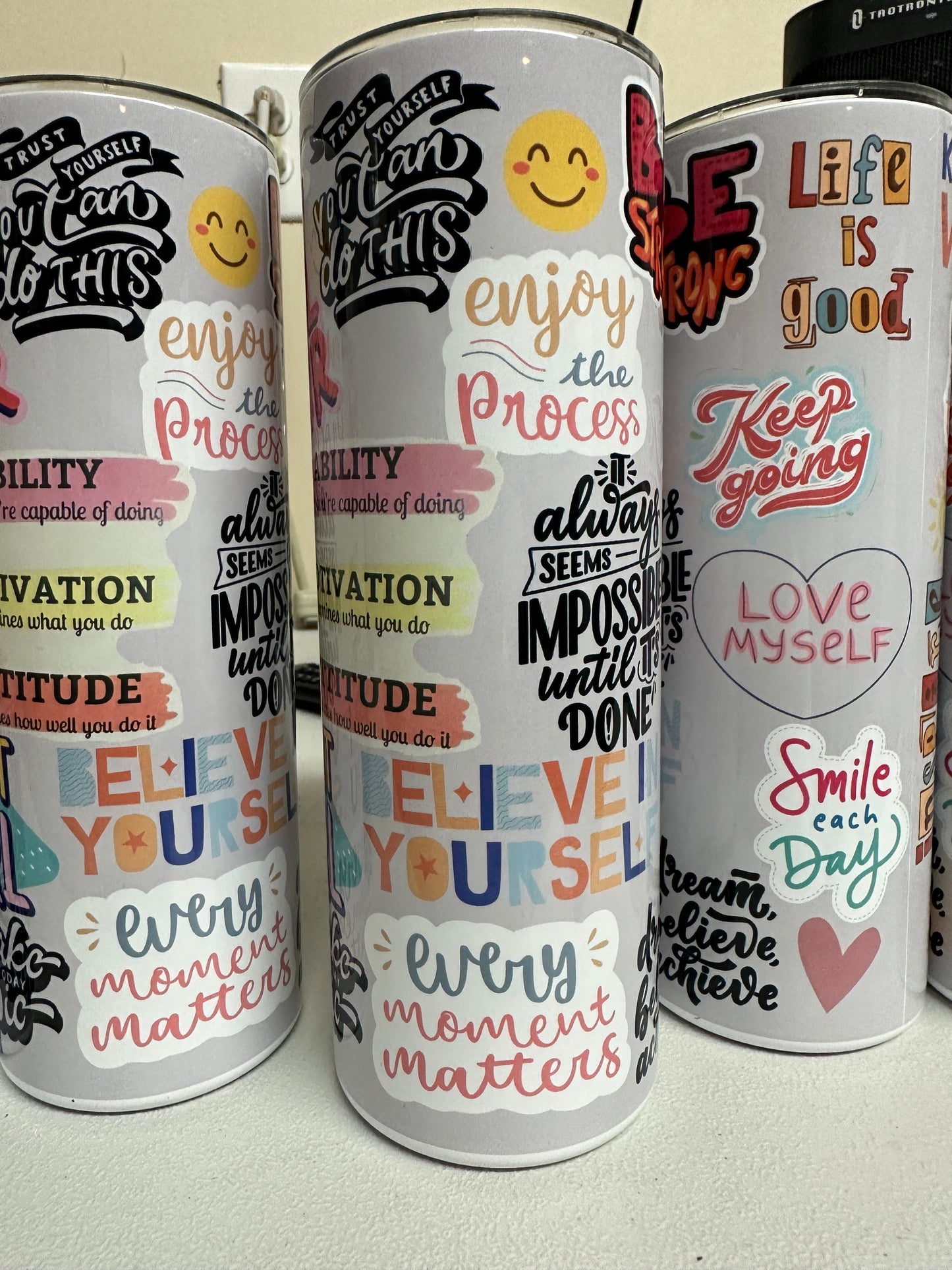 Girl Power Motivational Tumbler